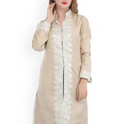 Exotic India Women Camouflage Tailored Jacket-picture-47
