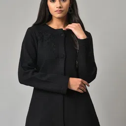 W Embroidered Wool Longline Overcoat-picture-13