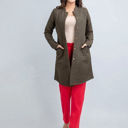 SUTI Lightweight Longline Quilted Jacket-image-36