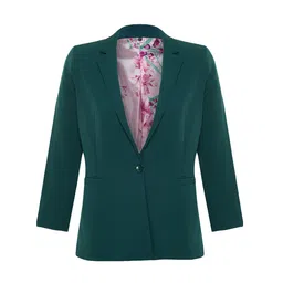 Trendyol Notched Lapel Collar Single-Breasted Blazer-image-50