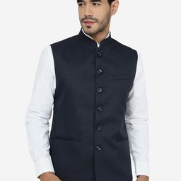 Greenfibre Mandarin Collar Woollen Nehru Jacket-picture-33