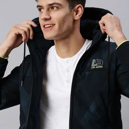 SHOWOFF Men Navy Blue Tailored Jacket-image-13