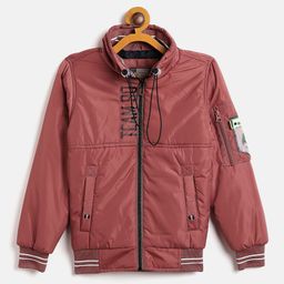 Duke Kids Boys Red Solid Varsity Jacket-image-8