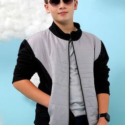 Instafab Boys Colourblocked Windcheater Bomber Jacket-image-75