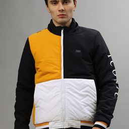 Iconic Colourblocked Hooded Bomber Jacket-picture-55