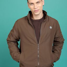 HIGHLANDER Mock Collar Long Sleeves Bomber Jacket-16