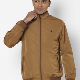 Allen Solly Men Khaki Bomber Pure Cotton Jacket-image-35