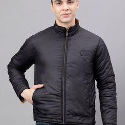 Richlook Stand Collar Reversible Bomber Jacket-picture-20