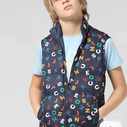 Jack & Jones Junior Boys Conversational Printed Reversible Padded Jacket-image-17