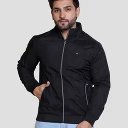 WILD WEST Mock Collar Water Resistant Dry Fit Bomber Jacket-image-14