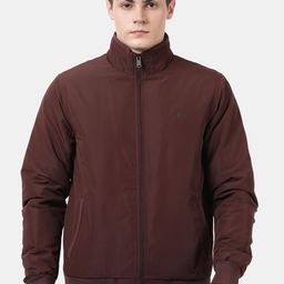 t-base Men Maroon Windcheater and Water Resistant Bomber Jacket-image-49