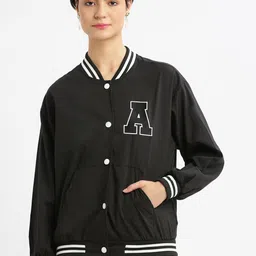 SHOWOFF Women Windcheater Crop Bomber Jacket-image-29
