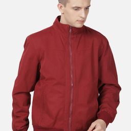 t-base Men Maroon Lightweight Bomber Jacket-image-27