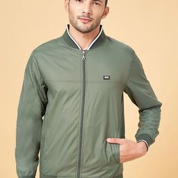 Urban Ranger by pantaloons Stand Collar Bomber Jacket-image-30