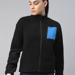 DIDA Lightweight Pocket Detail Comfort Fit Sporty Fleece Jacket-picture-26