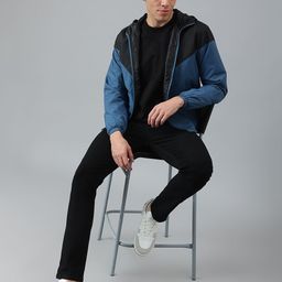 Dennis Lingo Men Blue Black Colourblocked Outdoor Sporty Jacket-51
