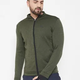 JUMP USA Men Olive Green Bomber Jacket-picture-21