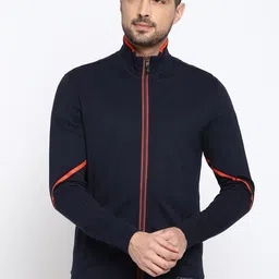 Van Heusen Mock Collar Striped Cotton Sporty Jacket-picture-42