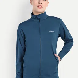 WAYLENE Mock Collar Lightweight Dry Fit Training or Gym Sporty Jacket-image-1