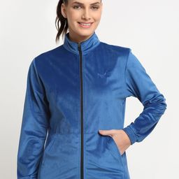Invincible Women Velour Full Zip Jacket-54