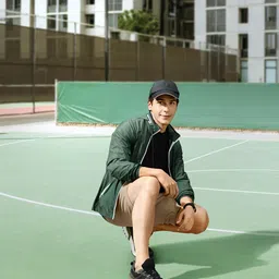 Harvard Men Dark Green Sporty Jacket-image-76