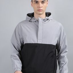 TIM PARIS Windcheater Colourblocked Hooded Tailored Jacket-image-29
