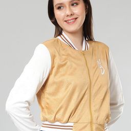 NUEVOSDAMAS Stand Collar Bomber Jacket-30