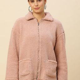Chemistry Self Design Spread Collar Oversized Tailored Jacket-27