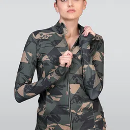 LAASA SPORTS Camouflage Printed Lightweight Dry Fit Sporty Jacket-25