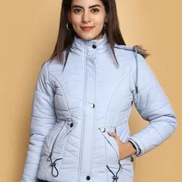 V-Mart Hooded Faux Fur Trim Detail Lightweight Parka Jacket-picture-48