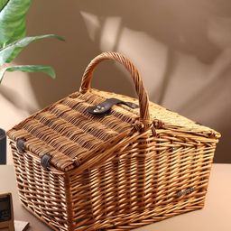HABERE INDIA Brown Bamboo Reusable Multi-Utility Organisers-15