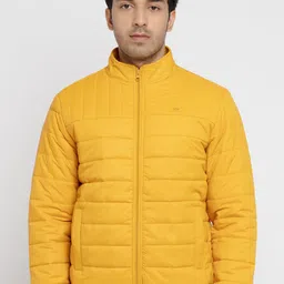 Status Quo Men Mock Collar Puffer Jacket-image-21