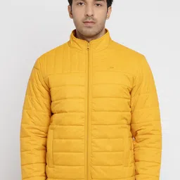 Status Quo Men Mock Collar Puffer Jacket-image-61