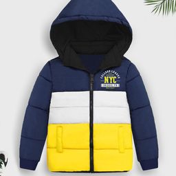 YK X Trampoline Unisex Kids Colourblocked Puffer Jacket-picture-44