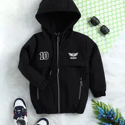 Toonyport Kids Hooded Windcheater Linen Bomber Jacket-image-39