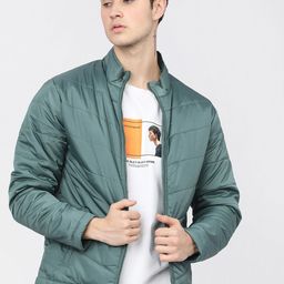 HIGHLANDER Men Green Puffer Jacket-47