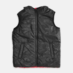 Pantaloons Junior Boys Black Camouflage Puffer Jacket-picture-31