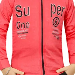 BAESD Boys Typography Printed Hooded Lightweight Open Front Jacket image 2