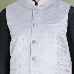 Anouk Men Woven Design Nehru Jacket image 3