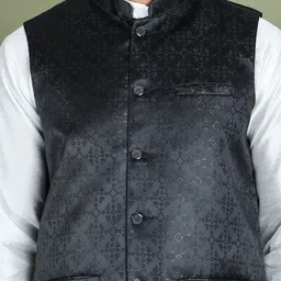 Anouk Men Woven Design Nehru Jacket image 4