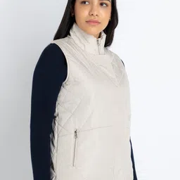 Status Quo Mock Collar Quilted Jacket image 4