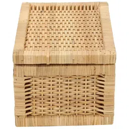 akway Beige Self Design Rattan Multi-Utility Organisers image 3