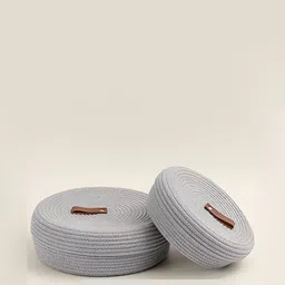 Textile and Beyond Grey Jute Tote Basket-image-17