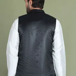 Anouk Men Woven Design Nehru Jacket image 5
