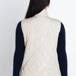 Status Quo Mock Collar Quilted Jacket image 3