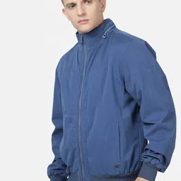 t-base Men Blue Lightweight Biker Jacket image 4