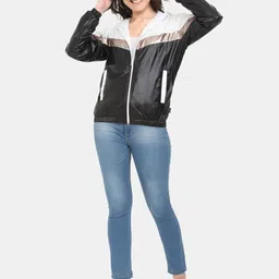 Plutus Colourblocked Water Resistant Open Front Jacket image 4