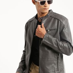 SHOWOFF Stand Collar Windcheater Biker Jacket-picture-21