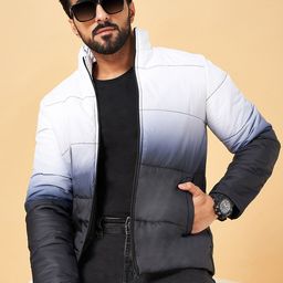 YU by Pantaloons Mock Collar Colourblocked Bomber Jacket-picture-41