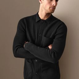 Marks & Spencer Men Black Colourblocked Longline Bomber Jacket-image-42